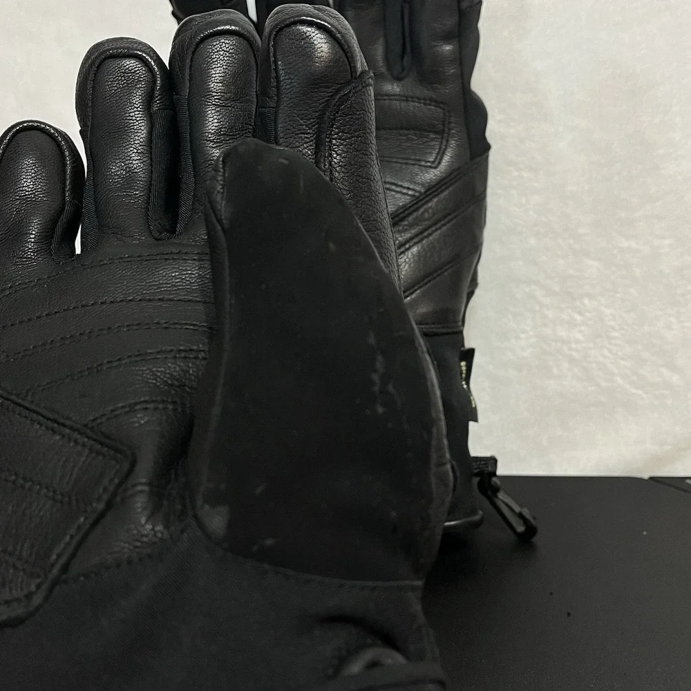 BLACK DIAMOND Gloves Women's SMALL Black Goat Skin Leather GORE-TEX Motorcycle